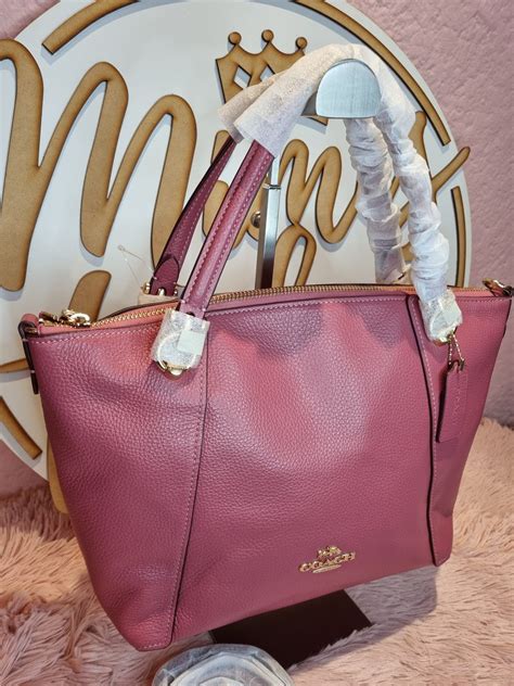 bolsa coach rosa